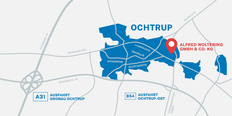 WOLTERING – The Technology Group Engineering Manufakturing Service Anfahrt